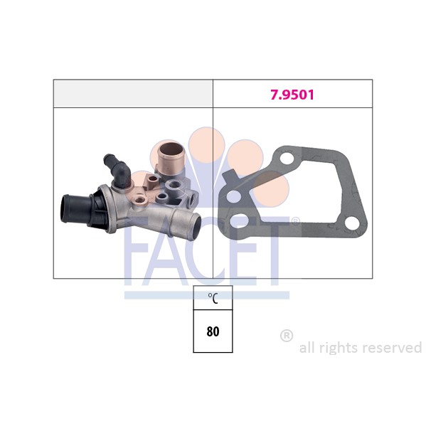 Слика на Термостат FACET Made in Italy - OE Equivalent 7.8153