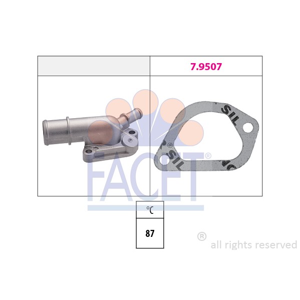 Слика на Термостат FACET Made in Italy - OE Equivalent 7.8160