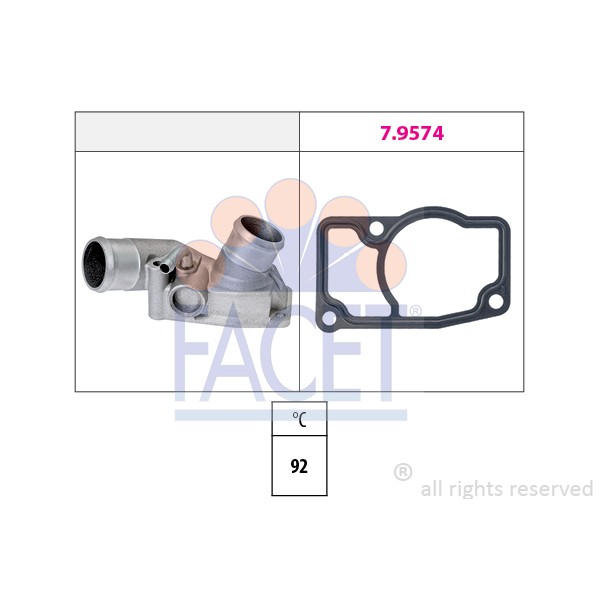 Слика на Термостат FACET Made in Italy - OE Equivalent 7.8664