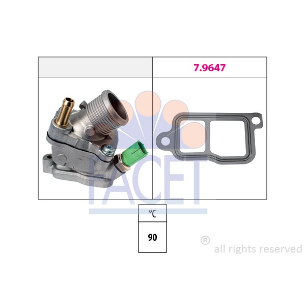 Слика на Термостат FACET Made in Italy - OE Equivalent 7.8732