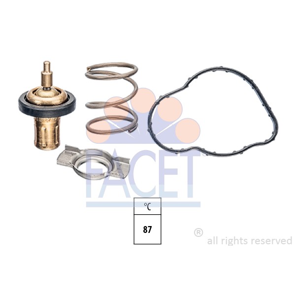 Слика на Термостат FACET Made in Italy - OE Equivalent 7.8930 за Mercedes Citan Tila-auto (415) 111 CDI (415.703) - 110 коњи дизел