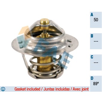 Слика на Термостат FAE 5205089 за Renault Laguna 2 Grandtour (KG0-1) 2.0 16V Turbo (KG0S, KG0Z, KG1L, KG1M) - 163 коњи бензин