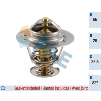 Слика на Термостат FAE 5306783 за Citroen Jumpy U6U 1.9 D 70 - 69 коњи дизел