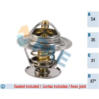 Слика на Термостат FAE 5307087 за VW Caddy Pickup (14) 1.6 D - 55 коњи дизел