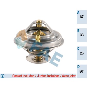 Слика на Термостат FAE 5307280 за VW Jetta 4 (1J2) 2.8 V6 4motion - 204 коњи бензин