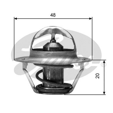 Слика на Термостат GATES TH00391G2 за VW Polo 2 (86c,80) 1.3 - 75 коњи бензин