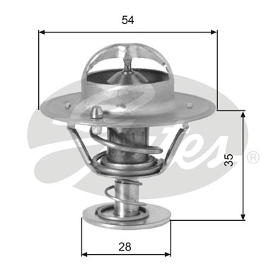 Слика на Термостат GATES TH00782G1 за Hyundai Accent 1 (X-3) 1.5 16V - 104 коњи бензин