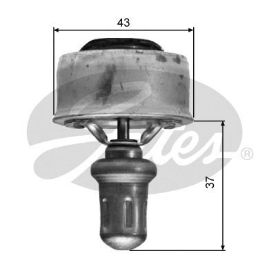 Слика на Термостат GATES TH01489 за Renault Extra Van 1.2 - 54 коњи бензин