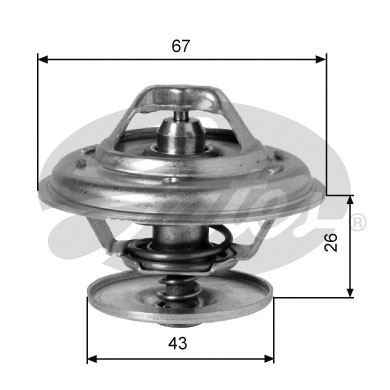 Слика на Термостат GATES TH01982G1 за камион MAN F 2000 19.323 FK,19.323 FLK - 320 коњи дизел