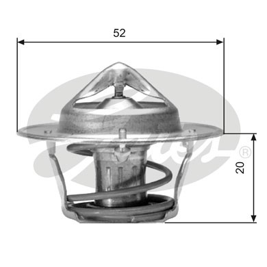 Слика на Термостат GATES TH04182G1 за Suzuki Samurai (SJ) 1.3 на всичките колела (SJ 413) - 60 коњи бензин