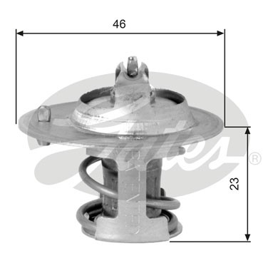 Слика на Термостат GATES TH06691G1 за Jeep Wrangler 3 (JK) 3.8 - 199 коњи бензин