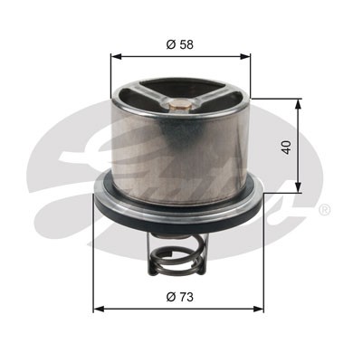 Слика на Термостат GATES TH07882 за камион DAF CF 75 FAG 75.360, FAN 75.360 - 360 коњи дизел