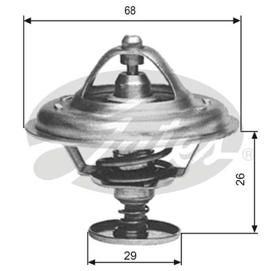 Слика на Термостат GATES TH09781G1 за Renault 21 Saloon 2.1 D (L48V, L48O) - 72 коњи дизел