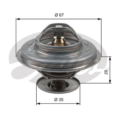 Слика на Термостат GATES TH11687G1 за BMW 3 Touring E36 320 i - 150 коњи бензин