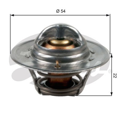 Слика на Термостат GATES TH12792G1 за Ford Fiesta MK 4 (ja,jb) 1.3 i - 50 коњи бензин