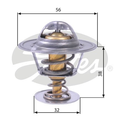 Слика на Термостат GATES TH13182G1 за Fiat Duna 146b 60 1.1 - 58 коњи бензин