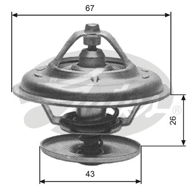 Слика на Термостат GATES TH13380G1 за камион MAN F 2000 19.323 FC,19.323 FLC,19.323 FLLC - 320 коњи дизел