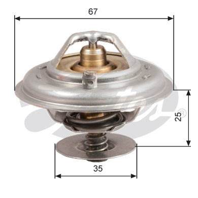 Слика на Термостат GATES TH14380G1 за Ford Galaxy (wgr) 2.8 i V6 - 174 коњи бензин