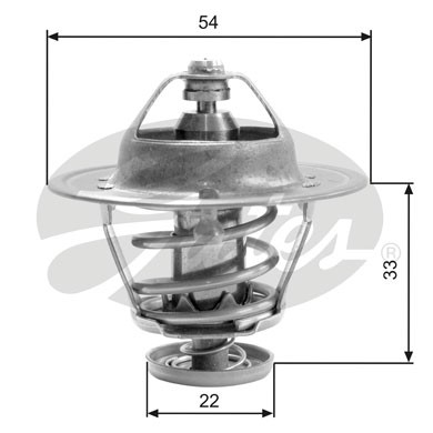 Слика на Термостат GATES TH22682G1 за камион Isuzu N Series NHR 55 E - 80 коњи дизел