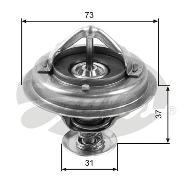 Слика на Термостат GATES TH24582G1 за Toyota Land Cruiser (J7) 3.4 D (BJ70_V, BJ73_) - 95 коњи дизел