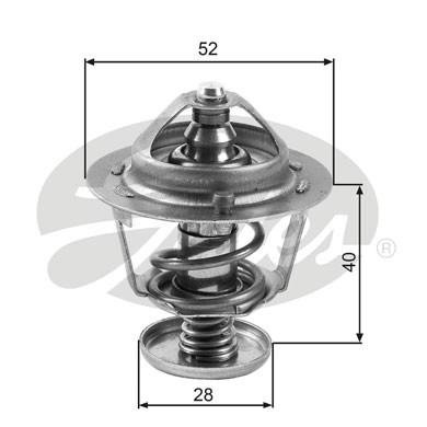 Слика на Термостат GATES TH24782G1 за Mazda 626 Hatchback (GE) 2.5 24V - 165 коњи бензин