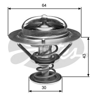 Слика на Термостат GATES TH27082G1 за Mitsubishi Montero 4 (V80,V90) 3.2 DI-D 4x4 - 190 коњи дизел