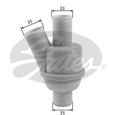 Слика на Термостат GATES TH35882 за Rover 45 Hatchback (RT) 2.0 iDT - 113 коњи дизел