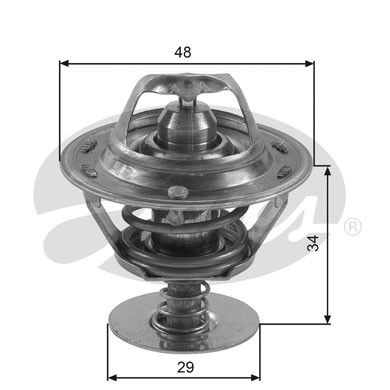 Слика на Термостат GATES TH39082G1 за Toyota Camry (CV1,XV1,V1) 2.2 (SXV10) - 136 коњи бензин