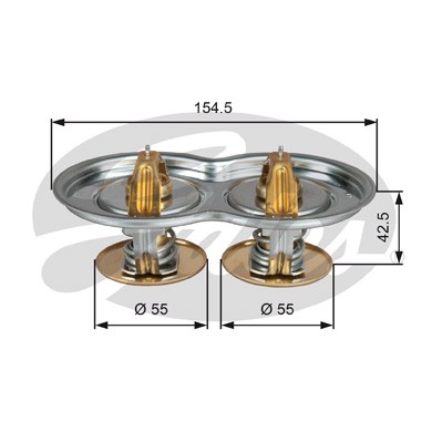 Слика на Термостат GATES TH51975/80G1 за камион Scania P,G,R,T Series G 400, R 400 - 400 коњи дизел