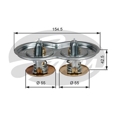 Слика на Термостат GATES TH52080/87G1 за камион Scania P,G,R,T Series P 340 - 70 коњи дизел