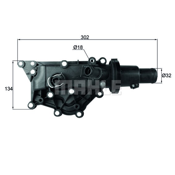 Слика на Термостат MAHLE TH 59 89 за Renault Megane 3 Coupe 1.6 16V (DZ0U, DZ1B, DZ1H) - 110 коњи бензин