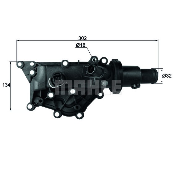 Слика на Термостат MAHLE TH 60 89 за Renault Megane 3 Hatchback 1.6 16V (BZ1B, BZ1H) - 110 коњи бензин