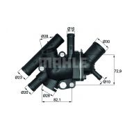 Слика 1 на Термостат MAHLE TI 134 88