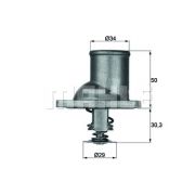Слика 1 на Термостат MAHLE TI 1 92