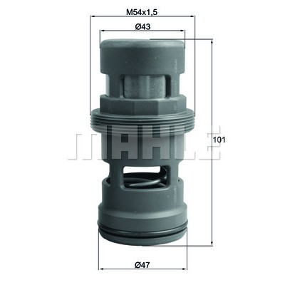 Слика на Термостат MAHLE TO 18 114 за камион Mercedes Actros MP4 2436 LS - 360 коњи дизел