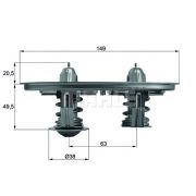 Слика 1 на Термостат MAHLE TX 105