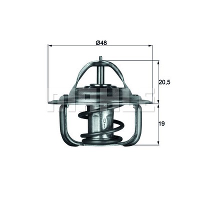 Слика на Термостат MAHLE TX 1 71D за Opel Kadett E 1.3 i - 60 коњи бензин