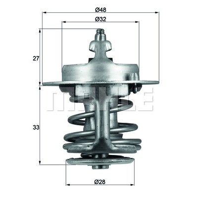 Слика на Термостат MAHLE TX 63 83 за Toyota Ipsum (XM10) 2.2 D (CMX10_) - 90 коњи дизел