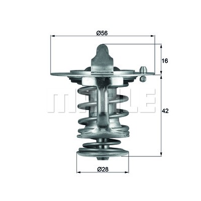 Слика на Термостат MAHLE TX 83 76D за Mitsubishi Montero 4 (V80,V90) DI-D (V88W, V98W) - 160 коњи дизел