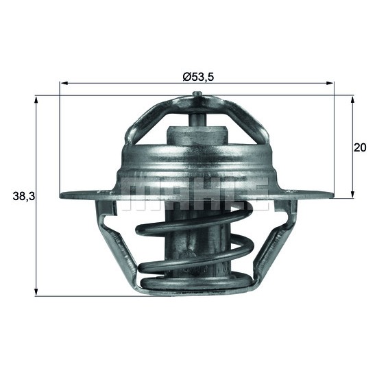 Слика на Термостат MAHLE TX 88 82D за Citroen C15 Break 1.4 - 67 коњи бензин