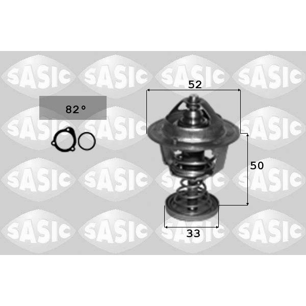 Слика на Термостат SASIC 3300007 за Citroen C1 2 1.0 VTi 68 - 69 коњи бензин