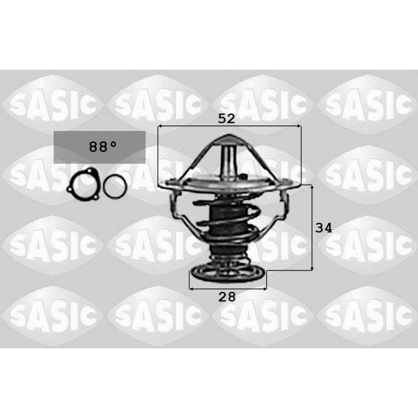 Слика на Термостат SASIC 9000714 за Ford Mondeo 3 Estate (BWY) 2.0 16V TDDi / TDCi - 115 коњи дизел