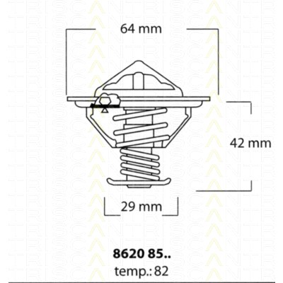 Слика на Термостат TRISCAN 8620 8582