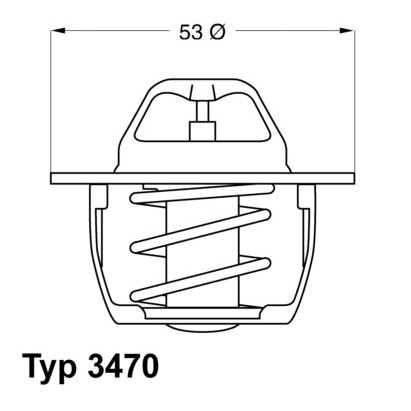 Слика на Термостат WAHLER 3470.89D50 за Renault 11 (B,C37) 1.7 (B/C37D) - 87 коњи бензин