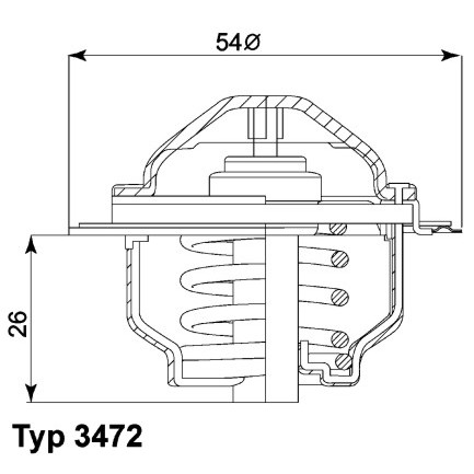 Слика на Термостат WAHLER 3472.87D за Seat Toledo 3 (5P2) 2.0 TDI - 170 коњи дизел