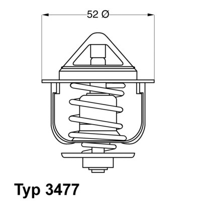 Слика на Термостат WAHLER 3477.88D за Honda Accord 9 Estate 2.0 i - 150 коњи бензин