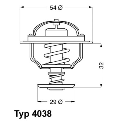 Слика на Термостат WAHLER 4038.76D за камион Volvo F 89/330 - 330 коњи дизел