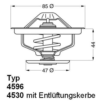 Слика на Термостат WAHLER 410758.83D за камион Renault Major R 385ti.26 - 385 коњи дизел