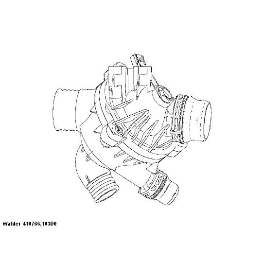 Слика на Термостат WAHLER 410766.103D0 за BMW X5 E70 xDrive 35 i - 320 коњи бензин