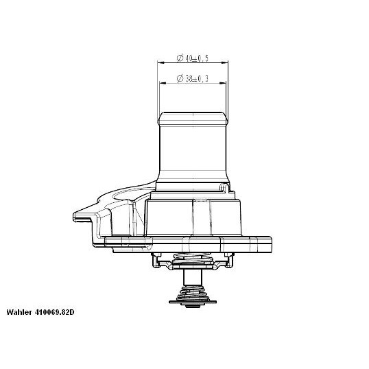 Слика на Термостат WAHLER 410937.82D